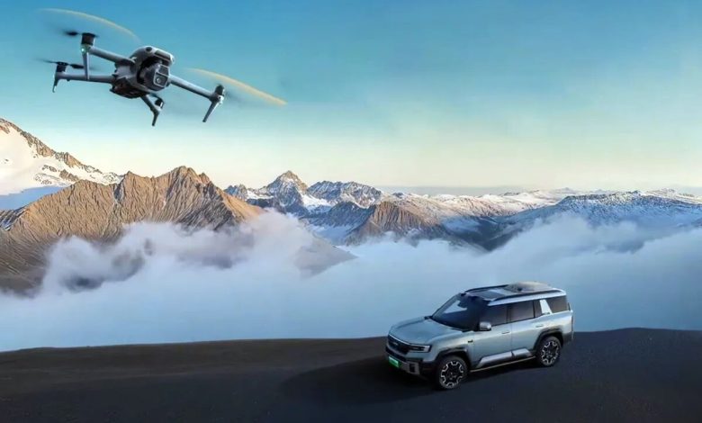 چشم سوم در آسمان / این خودروهای چینی پهپاد اختصاصی دارند!